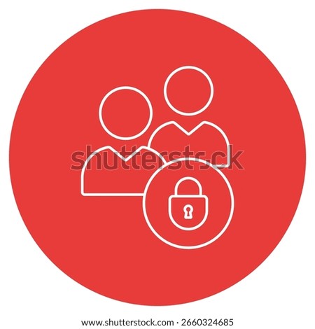 Least Privilege Access Icon, Enforcing Least Privilege Access for Maximum Security, Minimize Risk with Role-Based Least Privilege Strategies, vector