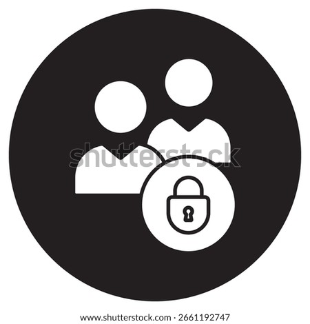 Least Privilege Access Icon, Enforcing Least Privilege Access for Maximum Security, Minimize Risk with Role-Based Least Privilege Strategies, vector
