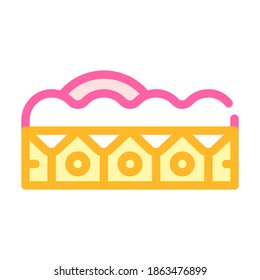 Lederallergen-Farbsymbol-Vektorgrafik. Allergenschild aus Leder. einzelne Symbolillustration