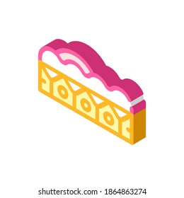 leather allergen isometric icon vector. leather allergen sign. isolated symbol illustration
