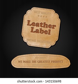 leather badge label frame vector leather seal leather badge label frame classic texture background scene border aged sign senior luxurious excellent value ticket graphical visible detailed mature offs