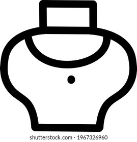 Leather bag, icon illustration, vector on white background