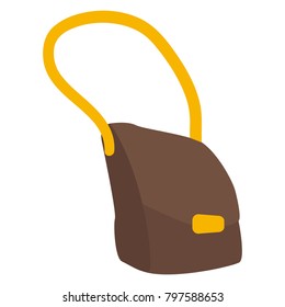 Leather bag isolated