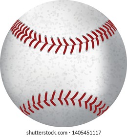 Leather baseball game ball Vector