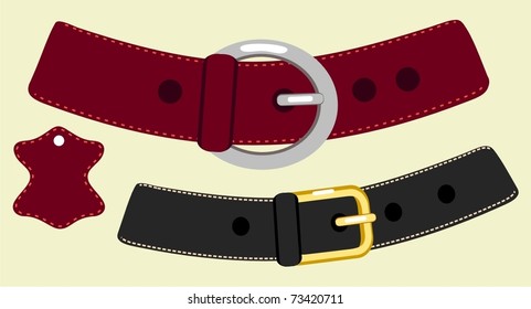 Leather belt