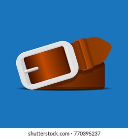 Leather belt vector illustration.