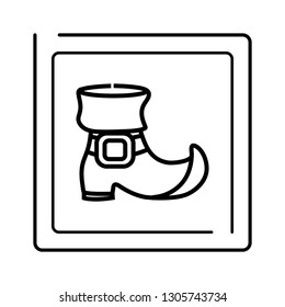 leather boot cartoon