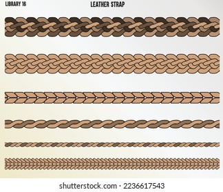 LEATHER BRAIDED STRAP ACCESSORIES ILLUSTRATION VECTOR SKETCH svg