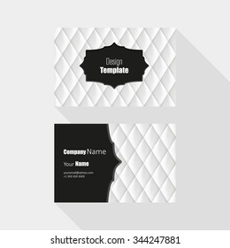 Leather Business card vector 
