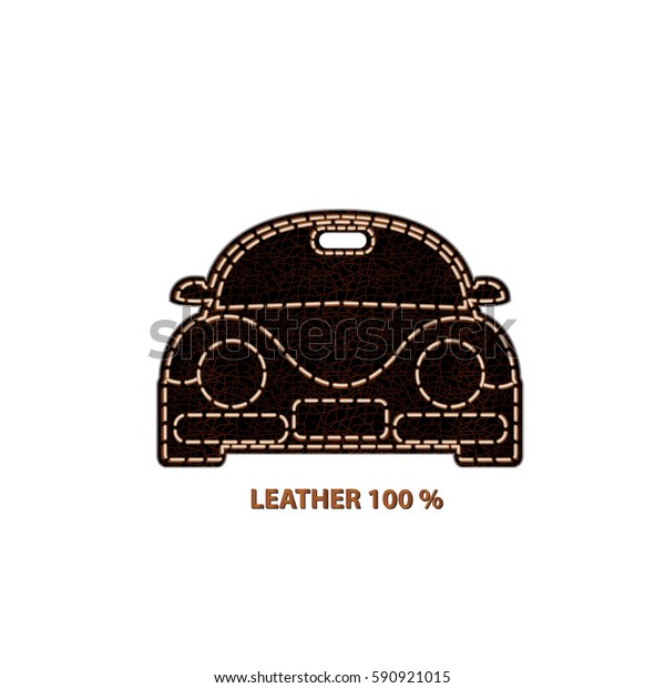 Leather car shape\
labels and tags vector 10\
EPS