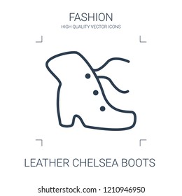 leather chelsea boots icon. high quality line leather chelsea boots icon on white background. from fashion collection flat trendy vector leather chelsea boots symbol. use for web and mobile