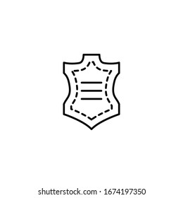 Leder, Stoffsymbol. Einfache Vektorillustration, Rahmenelemente für die maßgeschneiderte Anwendung für i und ux, Website oder mobile Anwendungen