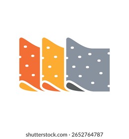 ícone plano de cor de couro para projetos digitais e de impressão. Materiais de construção. Ícones mínimos de limpeza para aplicativos e sites. Ícones simples modernos para UI UX e branding
