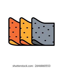 ícone de linha de cor de couro para projetos digitais e de impressão. Materiais de construção. Ícones mínimos de limpeza para aplicativos e sites. Ícones simples modernos para UI UX e branding