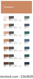 Leather color palette in 7 different shades