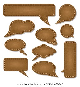 leather communication bubbles