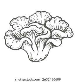 Imagem de arte de linha de coral de couro