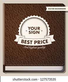 Leather cover book