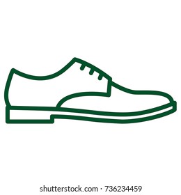 leather derby shoe icon