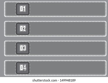 Leather Design template glass