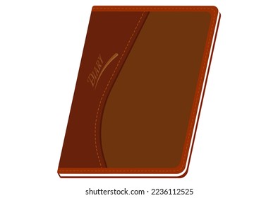 leather diary with the inscription "diary"
