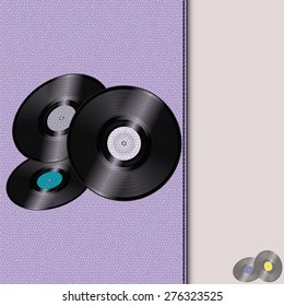 Leather Diary with Records and seam Background