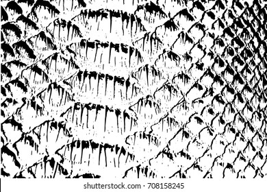 Leather dirty grunge background. Retro texture, leather pad. Black paint. Snake skin background. Rough wild filled, covering your design for aging. EPS10 vector