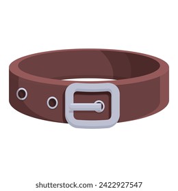 Leather dog collar icon cartoon vector. Cute cloth pet. Scarf dogs