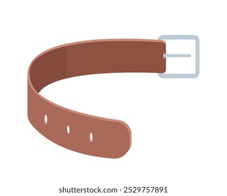 Leather Dog Collar. Pet shop good icon collar. Dogs and cats supplies, pet shop and care equipment. Vector illustration isolated on white background.