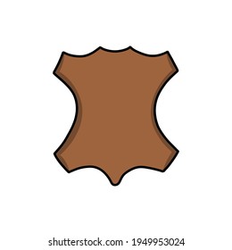 leather doodle icon, vector illustration