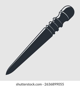 Leather Edge Burnisher. Vector illustration
