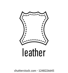 leather, fabric icon. Element of raw material with description icon for mobile concept and web apps. Outline leather, fabric icon can be used for web and mobile