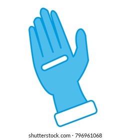Leather glove symbol