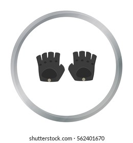 Leather gloves icon of vector illustration for web and mobile