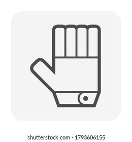 Equipo de seguridad o guantes o equipo de protección personal diseño de iconos vectores.