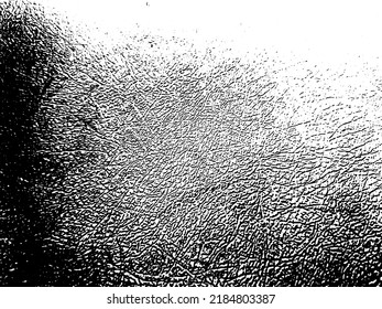 Fondo vectorial de grano de cuero. Muro de pelos viejo y urbano. Sobrecarga con problemas de polvo. Textura gruesa en blanco y negro con pintura descolorida y yeso raspado. Papel de escritorio con óxido y suciedad.