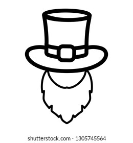 leather hat cartoon