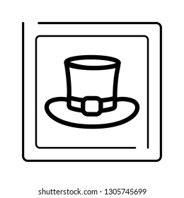 leather hat cartoon