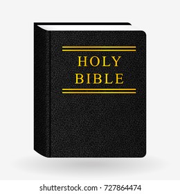 Leather Holy Bible Book Pictogram Vector Stock Vector (Royalty Free ...