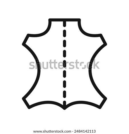 Leather Icon black and white vector sign