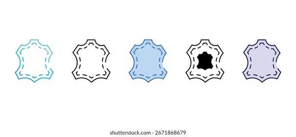 Leather icon design with white background stock illustration
