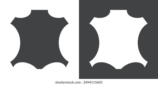 Conjunto plano en Vector de contorno de color blanco y negro