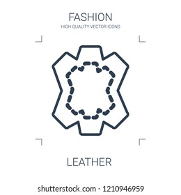 leather icon. high quality line leather icon on white background. from fashion collection flat trendy vector leather symbol. use for web and mobile
