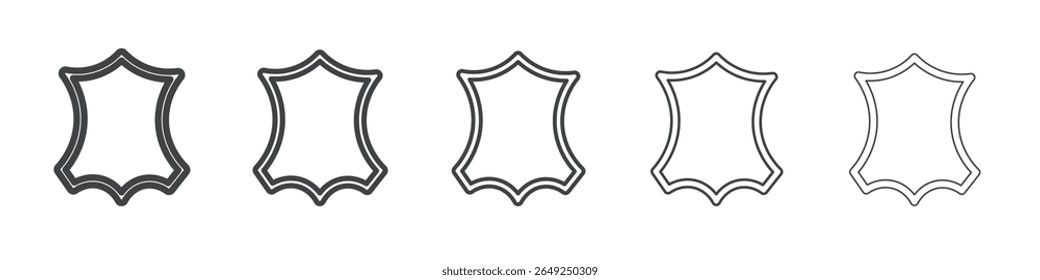 ícone de couro simples ilustração coleção símbolo