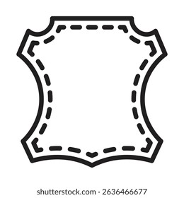 Leather Icon Thin line illustration