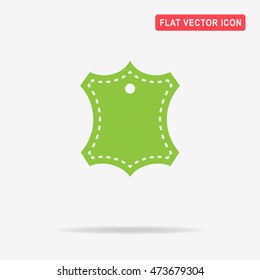 Leather icon. Vector concept illustration for design.