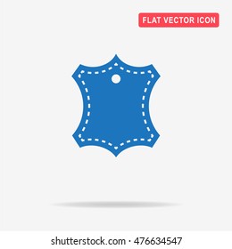 Leather icon. Vector concept illustration for design.