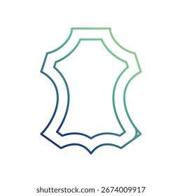 Leather icon with white background vector stock illustration