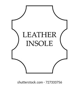 Leather insole Badge