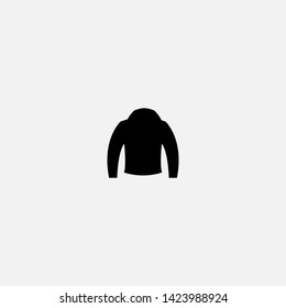 leather jacket icon sign signifier vector